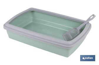 Cat litter tray | Two colours | Size: 47 x 31 x 11cm - Cofan