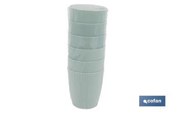 Vasos de agua | Dos colores a elegir | Capacidad: 400 ml - Cofan