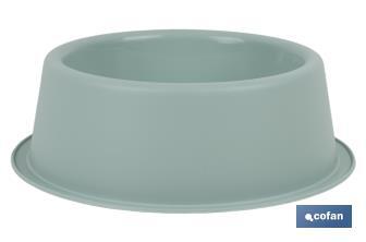 Round food bowl for pets | Available in 2 colours | Size: 24.5 x 7.5cm - Cofan