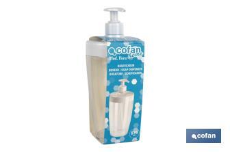 Dispenser per sapone | Due colori | Capacità da 870 ml - Cofan