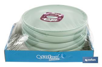 Round plates | Available in two colours | Capacity: 850ml - Cofan