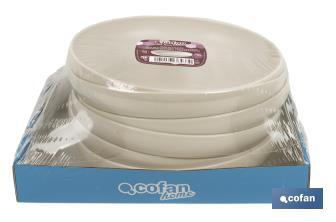 Round plates | Available in two colours | Capacity: 850ml - Cofan