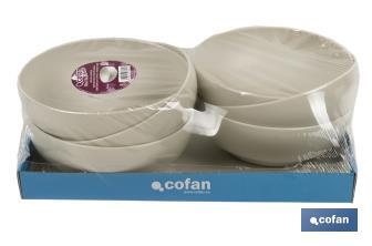 Round bowls | Available in two colours | Capacity: 800ml - Cofan