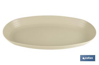 Multipurpose oval serving dish | Available in 2 colours | Size: 39 x 22 x 4.5cm - Cofan