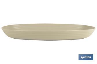 Multipurpose oval serving dish | Available in 2 colours | Size: 39 x 22 x 4.5cm - Cofan