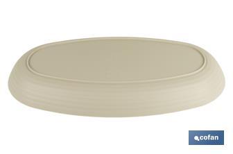 Multipurpose oval serving dish | Available in 2 colours | Size: 39 x 22 x 4.5cm - Cofan