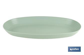 Multipurpose oval serving dish | Available in 2 colours | Size: 39 x 22 x 4.5cm - Cofan