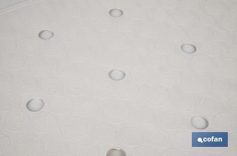 Cofan Tapete de banho | Tapete retangular | Para chuveiro ou banheira | Superfície antiderrapante | Tapete resistente com ventosas | Varias cores | Medidas: 36 x 72 cm - Cofan