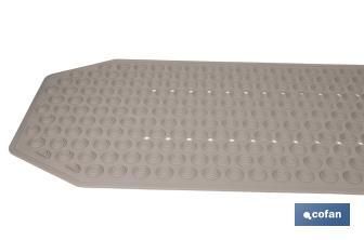 Rectangular bath mat | Suitable for shower tray or bathtub | Non-slip mat | Available in various colours | Size: 40 x 104cm - Cofan