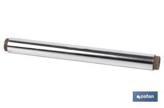 Household aluminium foil roll | Size: 16, 30 or 50m | 30cm width | Box with cutting edge | Non-stick | Multipurpose - Cofan