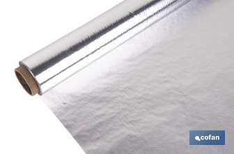 Household aluminium foil roll | Size: 16, 30 or 50m | 30cm width | Box with cutting edge | Non-stick | Multipurpose - Cofan