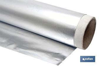 Household aluminium foil roll | Size: 16, 30 or 50m | 30cm width | Box with cutting edge | Non-stick | Multipurpose - Cofan