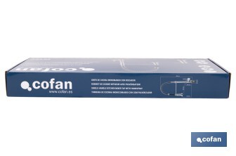 Grifo de cocina monomando con rociador | Caño giratorio 360° | Cuerpo de latón | Medidas: ø5 x 48 x 22 cm | Disponible en acabado cromado - Cofan