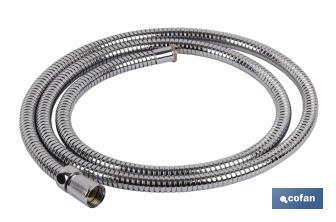 Flexo de Ducha Inoxidable Extensible | Medidas  1,75 / 2,2m | Rosca 1/2" - Cofan