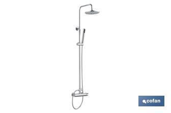 Columna de Ducha con Grifería Monomando | 5 Piezas |Fabricado en ABS Cromado - Cofan