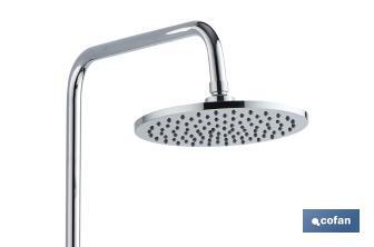 Columna de Ducha con Grifería Monomando | 5 Piezas |Fabricado en ABS Cromado - Cofan