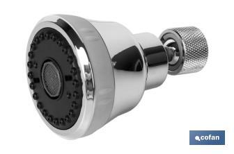 Aerador de torneira com 4 modos | Adequado para torneiras de cozinha | Métrica 22 | Medidas: 5,8 x 8 cm - Cofan