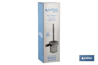 Toilet brush holder | Madeira Model | 304 stainless steel | Satin finish - Cofan