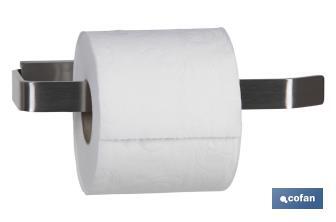 Toalheiro/Porta Rolos para papel Higiénico | Modelo Madeira | Em Aço Inox 304 Satinado - Cofan