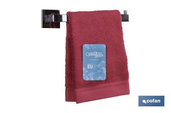 Porta asciugamani di acciaio inossidabile 304 brillante | Modello Marvao | Dimensioni: 24,7 x 8,3 x 5,3 cm - Cofan