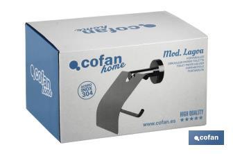 Toilet paper holder | Lagoa Model | 304 stainless steel | Polished finish - Cofan