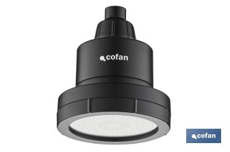 Rociador de ducha de alta presión con acabado en negro | Incluye filtro de 15 etapas | Rotación 360° | Fácil instalación y ahorro de agua - Cofan