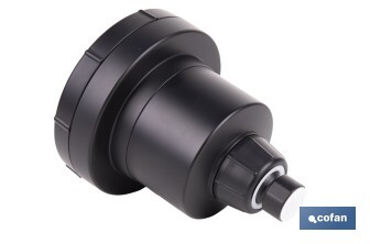 Rociador de ducha de alta presión con acabado en negro | Incluye filtro de 15 etapas | Rotación 360° | Fácil instalación y ahorro de agua - Cofan