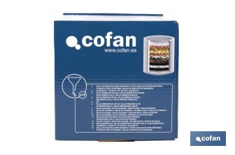Rociador de ducha de alta presión con acabado en negro | Incluye filtro de 15 etapas | Rotación 360° | Fácil instalación y ahorro de agua - Cofan