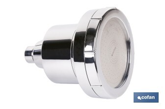 Rociador de ducha de alta presión con acabado en cromado que incluye filtro de 15 etapas | Rotación 360° | Fácil instalación y ahorro de agua - Cofan