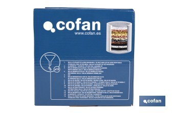 Rociador de ducha de alta presión con acabado en cromado que incluye filtro de 15 etapas | Rotación 360° | Fácil instalación y ahorro de agua - Cofan