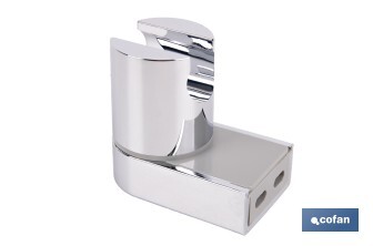 Soporte de ducha para pared | Material: ABS resistente | Soporte ajustable | Disponible en acabado cromado - Cofan