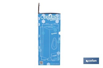 Dosificador de jabón líquido | Capacidad: 600 ml | Material: ABS resistente | Apto para uso comercial | Disponible en dos colores - Cofan