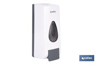 Dosificador de jabón líquido | Capacidad: 600 ml | Material: ABS resistente | Apto para uso comercial | Disponible en dos colores - Cofan