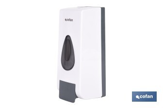 Dosificador de jabón líquido | Capacidad: 600 ml | Material: ABS resistente | Apto para uso comercial | Disponible en dos colores - Cofan