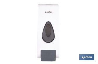 Dosificador de jabón líquido | Capacidad: 600 ml | Material: ABS resistente | Apto para uso comercial | Disponible en dos colores - Cofan