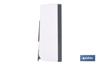 Dosificador de jabón líquido | Capacidad: 600 ml | Material: ABS resistente | Apto para uso comercial | Disponible en dos colores - Cofan
