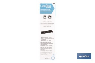 Perchero de pared negro | Material: acero inoxidable | Resistente y elegante | Disponible con diferentes colgadores - Cofan
