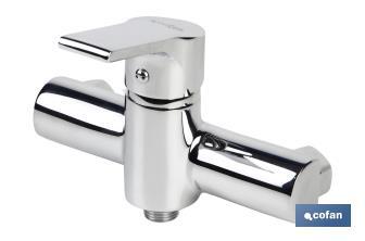Single-handle shower tap | Ross Model | Brass | Size: 13 x 18 x 3cm - Cofan