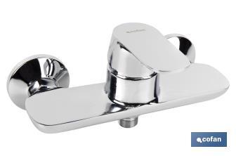 Shower mixer tap | Single-handle tap | Cartridge: 40mm | Rift Model | Brass with chrome-plated finish - Cofan