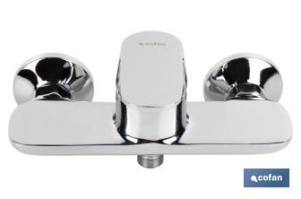 Shower mixer tap | Single-handle tap | Cartridge: 40mm | Rift Model | Brass with chrome-plated finish - Cofan