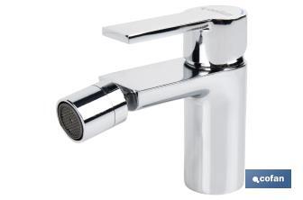 Single-Handle Bidet Mixer Tap | Size: 25mm | Matheson Model | Brass with Chrome-Plated Finish - Cofan