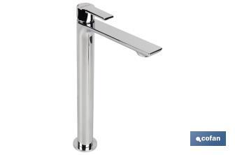 High Rise Mixer Tap | Single-Handle Tap | Size: 25mm | Matheson Model | Brass with Chrome-Plated Finish - Cofan