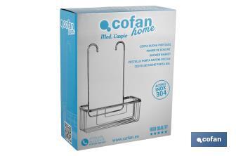 Shower Basket | Gel holder | 304 Stainless Steel - Cofan