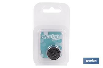 Filtro de Grifo Aireador | Métrica 24 y 28 mm | Sistema de Ahorro de Agua al 50% - Cofan