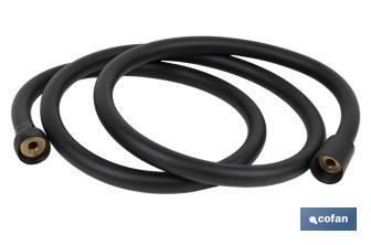 Shower hose | Black bathroom fittings | Size: 150cm - Cofan