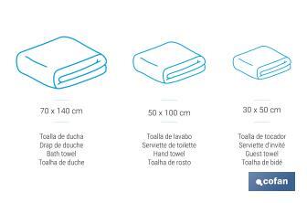 Juego de 3 toallas en color azul marino con 580 gr/m2 | Gama Marín | Set de toallas 100% algodón - Cofan