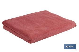 Juego de 3 toallas en color coral con 580 gr/m2 | Gama Jamaica | Set de toallas 100% algodón - Cofan
