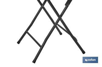 Mesa Redonda Plegable Blanca | Medida: 80 x 74 cm | Cierre Tijera - Cofan