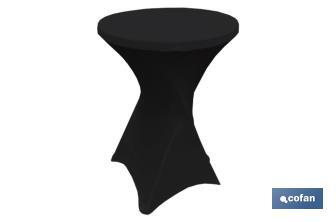 Cobertura de Mesa Bar | Cor Branco, Preto ou Vermelho | Toalha de mesa elasticos de licra para mesa de coquetel - Cofan