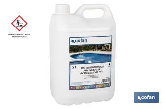 Liquid pH Increaser for Swimming Pools - Cofan